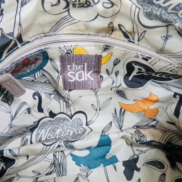 THE SAK Kendra Pebbled Leather Hobo Purse Shoulder Bag ~ TAUPE - Picture 6 of 6